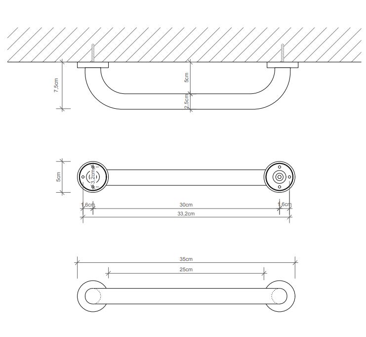 Поручень Decor Walther Basic 05320 ФОТО