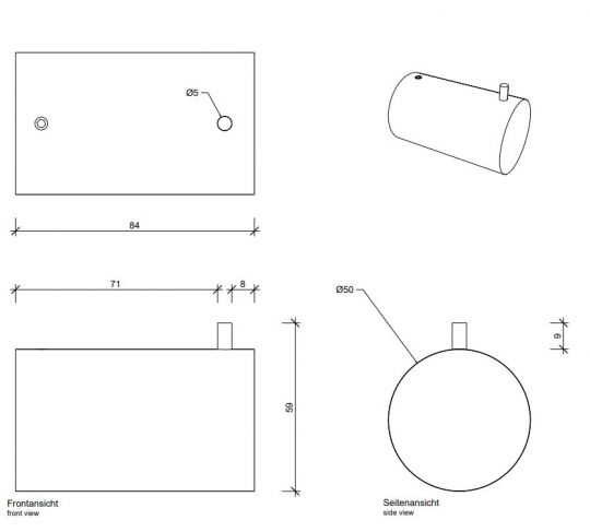 Крючок для полотенец в ванную Decor Walther Tube 05407 схема 2