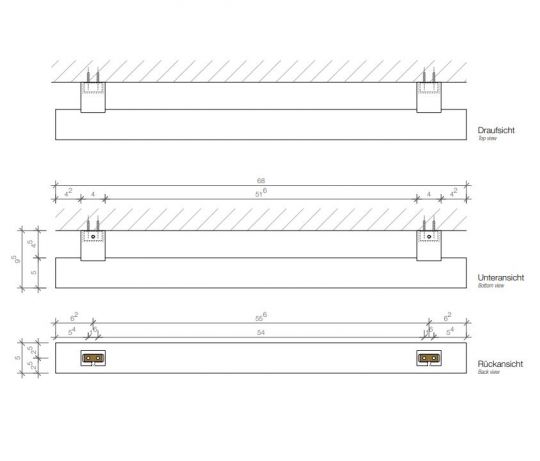 Держатель для полотенца Decor Walther Tube 05409 5x68 схема 2
