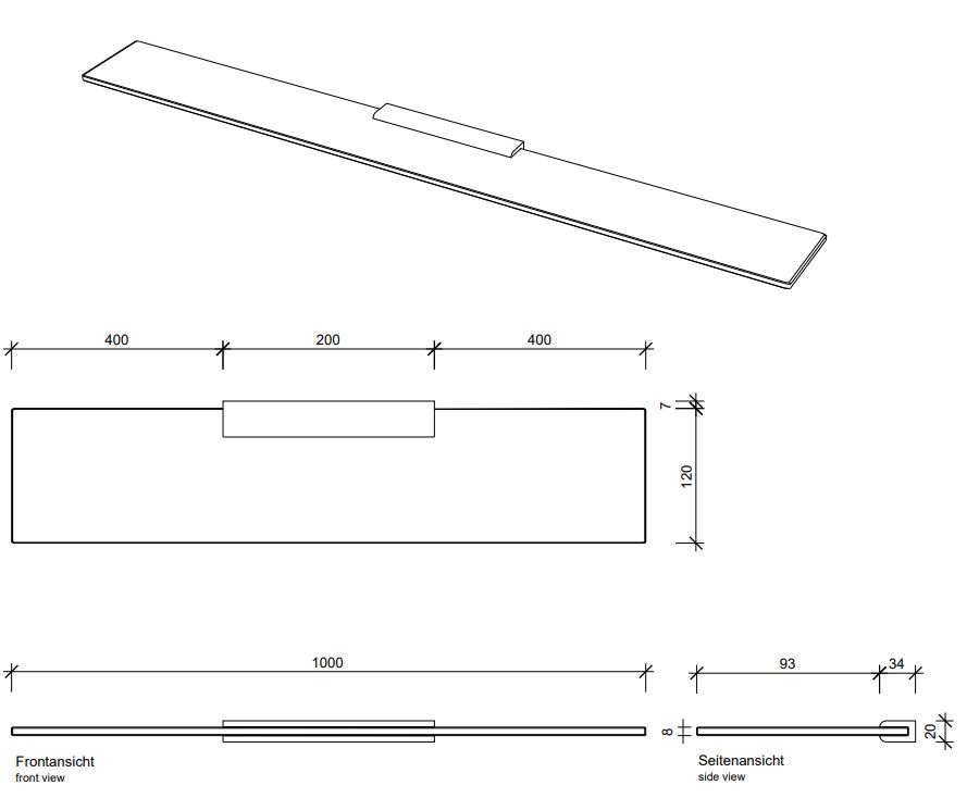 Подвесная полочка для ванной Decor Walther Tube 05416 ФОТО