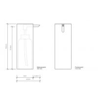 Дозатор для жидкого мыла Decor Walther Tube 05419 схема 2