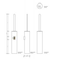 Туалетный ёршик Decor Walther Tube 05423 схема 2