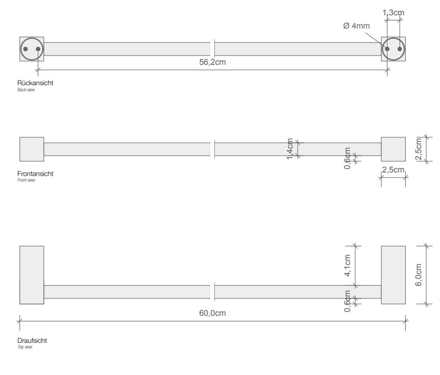 Держатель для полотенца Decor Walther Corner 05602 ФОТО