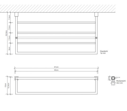 Полотенцедержатель Decor Walther Corner 05613 схема 5