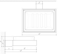 Подвесная мыльница для ванной комнаты Decor Walther Corner 05618 схема 6 Подвесная мыльница для ванной комнаты Decor Walther Corner 05618 схема 6