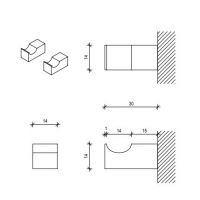 Крючок для одежды Decor Walther Corner 05619 схема 5