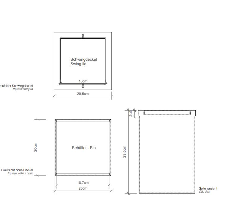 Мусорное ведро в ванную комнату Decor Walther DW 06079 ФОТО
