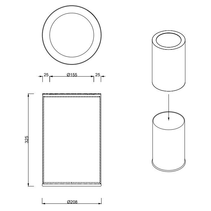Ведро для мусора Decor Walther Rooms 06150 ФОТО