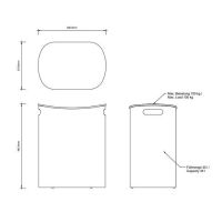 Корзина для белья Decor Walther All in 06152 схема 2 Корзина для белья Decor Walther All in 06152 схема 2