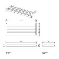 Держатель для полотенец Decor Walther Contract 06514 схема 2
