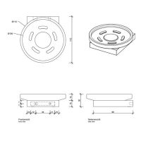 Мыльница Decor Walther Contract 06517 схема 2