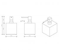 Дозатор для жидкого мыла настольный Decor Walther DW 825050 схема 6 Дозатор для жидкого мыла настольный Decor Walther DW 825050 схема 6