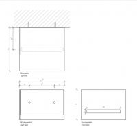 Держатель для туалетной бумаги Decor Walther Corner 08417 схема 2