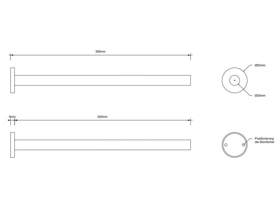 Держатель для полотенец Decor Walther Bar 08596 ФОТО