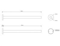 Держатель для полотенец Decor Walther Bar 08596 схема 2