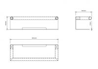 Полка для ванной (корзинка) Decor Walther Mikado 08639 схема 2