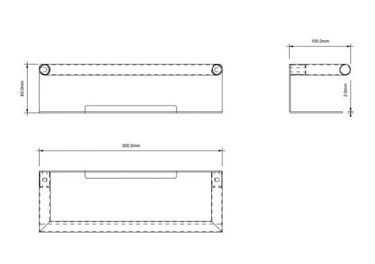 Полка для ванной (корзинка) Decor Walther Mikado 08639 схема 2