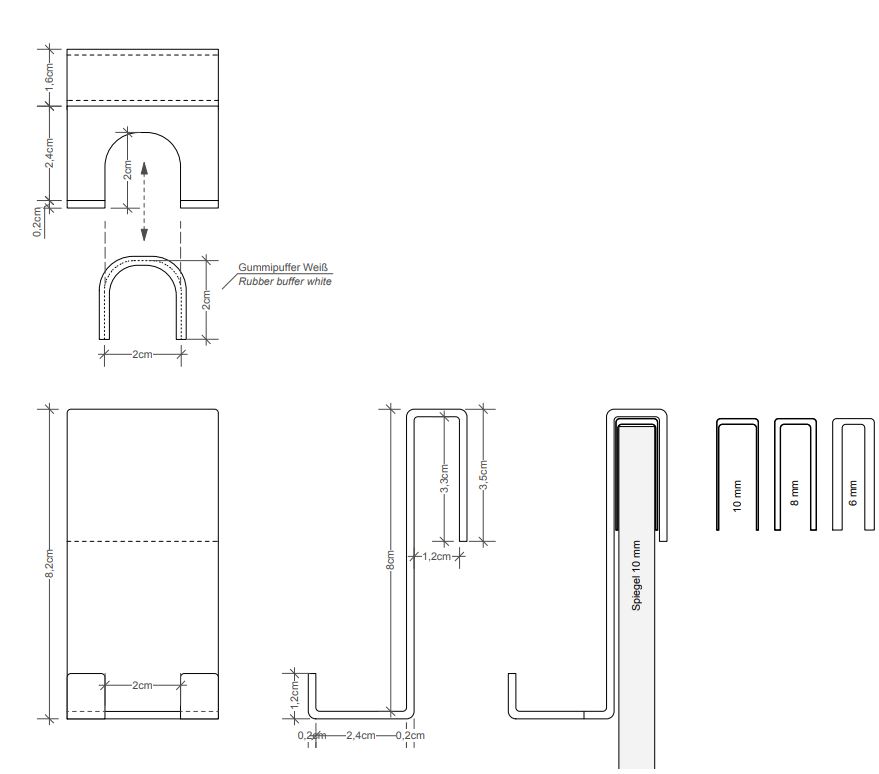 Крючок для ванной комнаты Decor Walther Basic на дверцу 09020 ФОТО