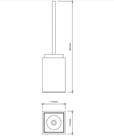 Ершик для унитаза Decor Walther Brownie 09407 схема 2 Ершик для унитаза Decor Walther Brownie 09407 схема 2