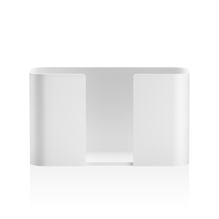 Изображение Бокс для бумажных полотенец Decor Walther Stone цвет белый 09741