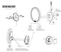 Косметическое зеркало Decor Walther Basic настенное 01256 схема 2