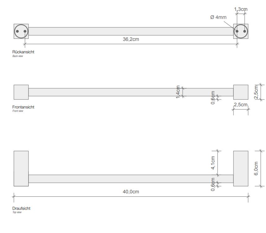 Держатель полотенец Decor Walther Corner цвет хром 0560100 ФОТО
