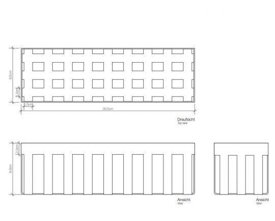 Бокс для ванной комнаты Decor Walther DW цвет хром 06124 схема 2
