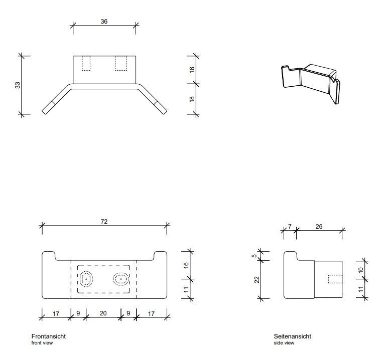 Крючок Decor Walther Century металлический 06504 ФОТО