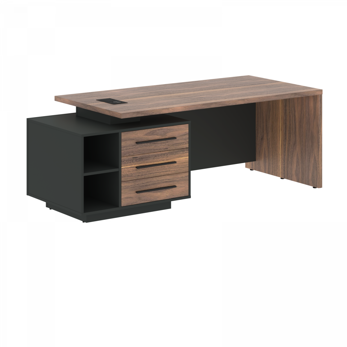 Стол руководителя с тумбой VRCT 2190(L) 2100х900х750 VE