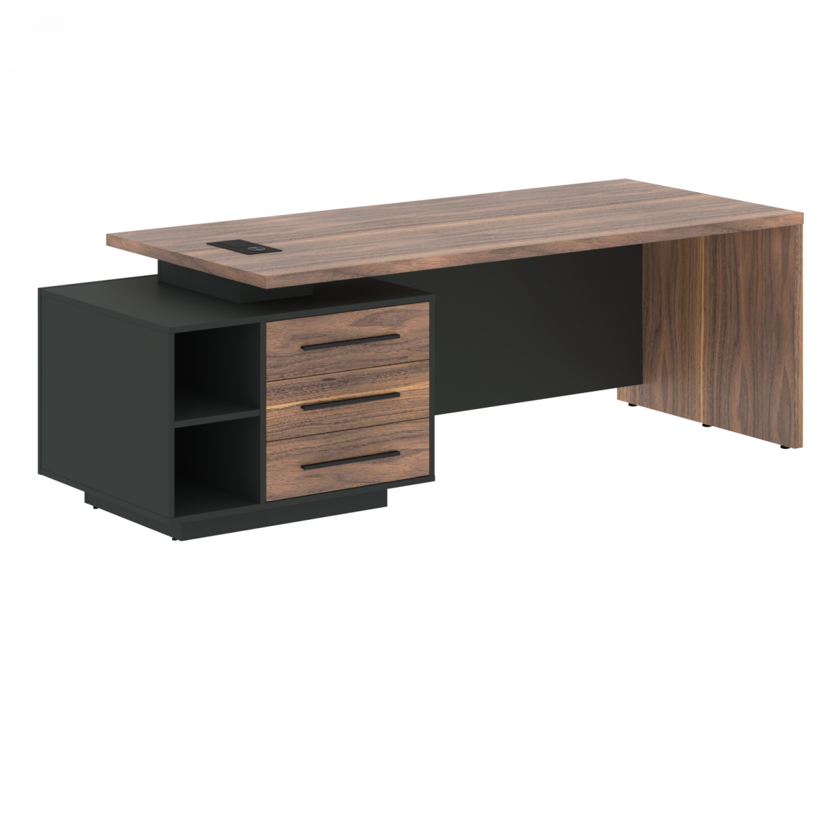 Стол руководителя с тумбой VRCT 2390(L) 2300х900х750 VE