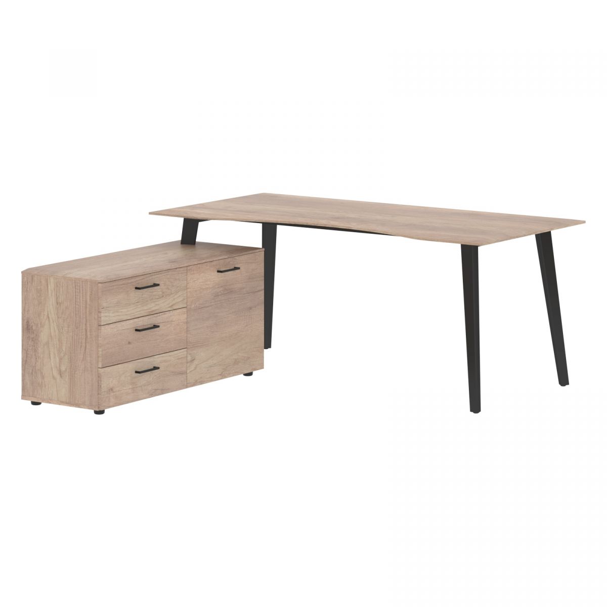 Стол руководителя с тумбой JCT 1818(L) 1800х1800х750