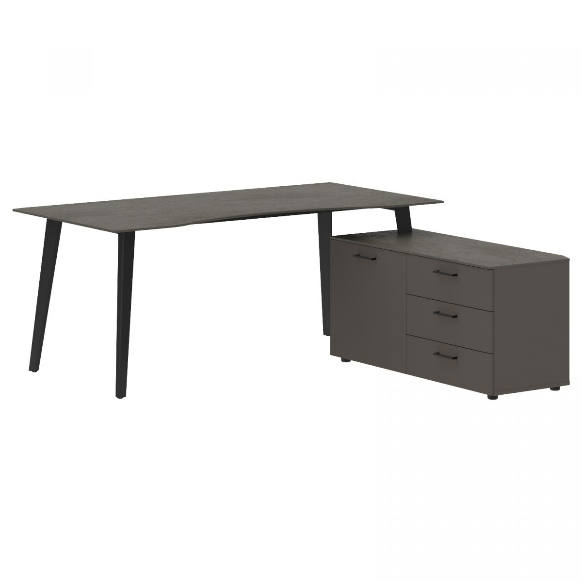 Стол руководителя с тумбой JCT 1818(R) 1800х1800х750
