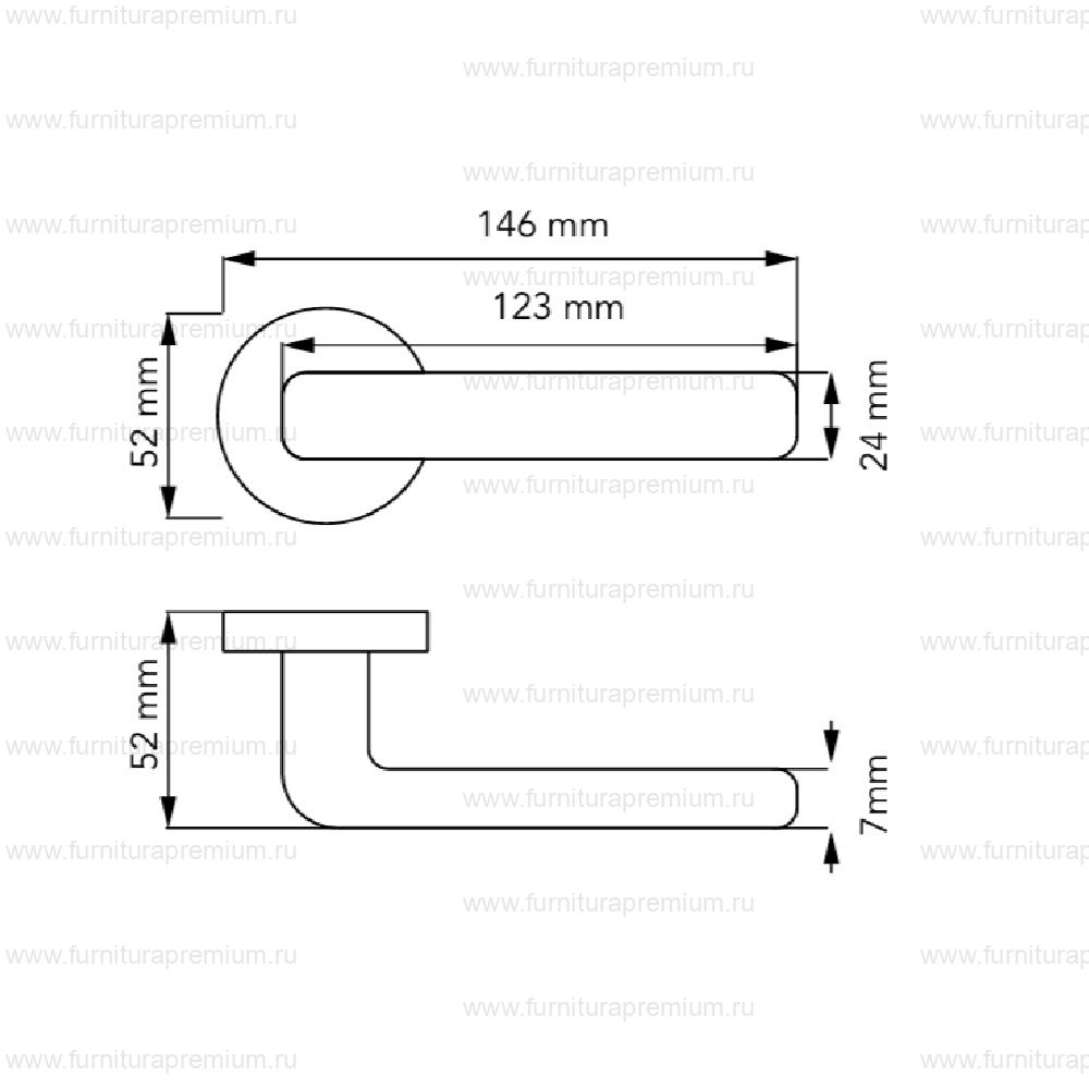Дверная ручка Cebi Liza