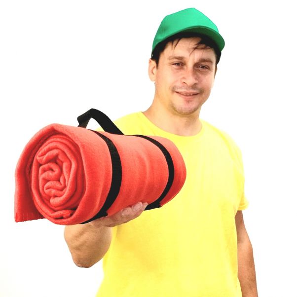 Плед Байкал красный