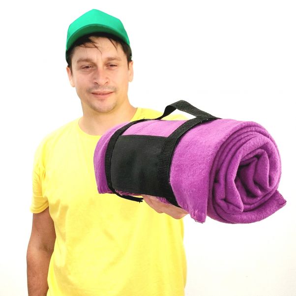 Плед Байкал фиолетовый