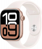 Умные часы Apple Watch Series 10 46mm Rose Gold Aluminum Case with Light Blush Sport Band M/L (MWWU3LW/A)