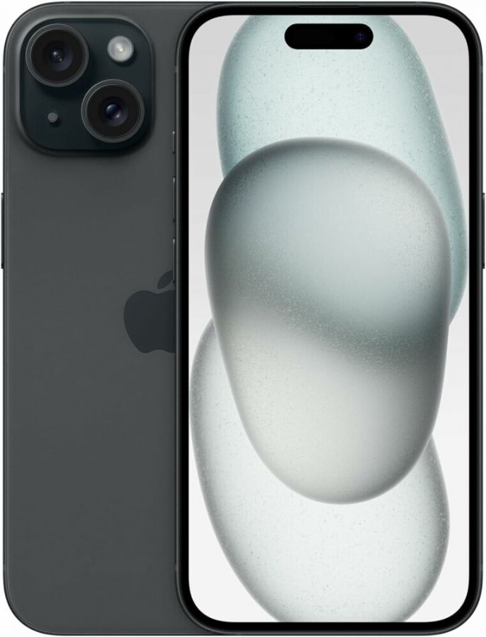 Смартфон Apple iPhone 15 256Gb Black (MTP63HN/A)