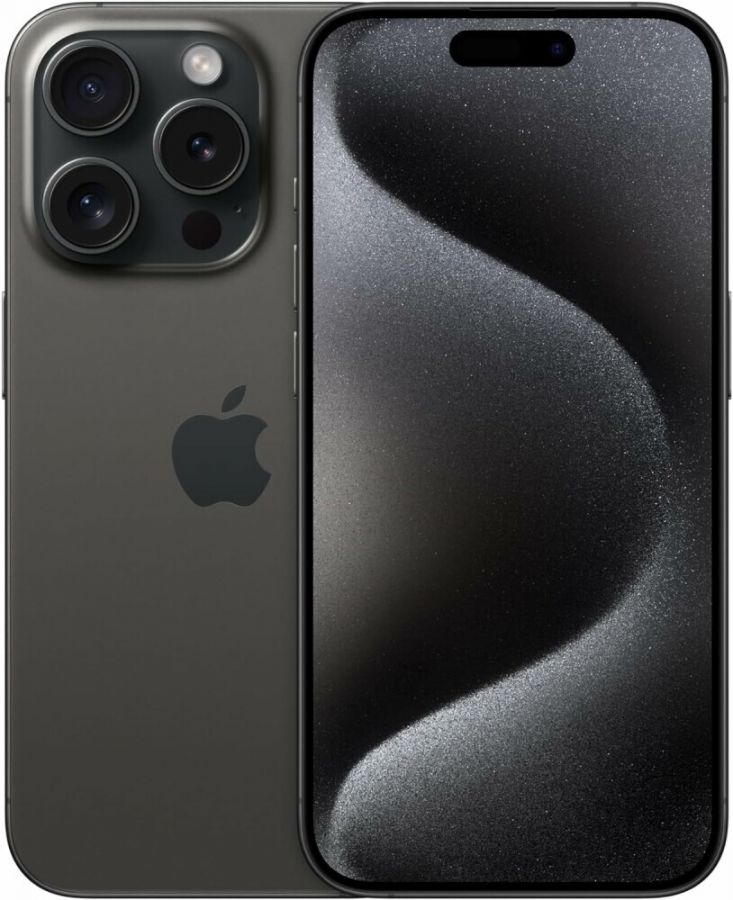 Смартфон Apple iPhone 15 Pro 1Tb Black Titanium (MTQH3ZA/A)