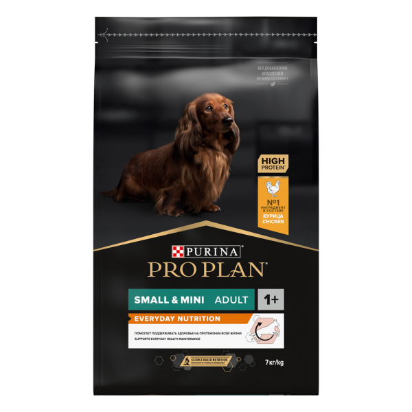 Сухой корм для собак мелких пород Pro Plan Everyday Nutrition Small Mini Adult с курицей