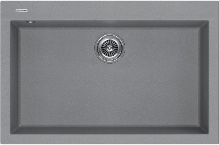 Изображение Мойка кухонная Kuchenstern OBEN 80 a-Granit 20520 76х50 см