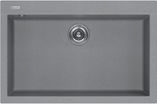 Мойка кухонная Kuchenstern OBEN 80 a-Granit 20520 76х50 см схема 1