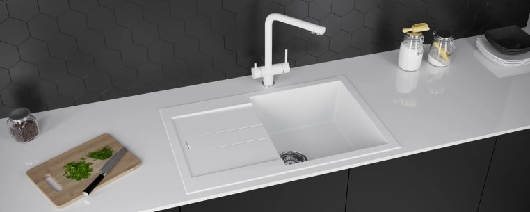 Мойка кухонная Kuchenstern PLAT 50 a-Granit 20620 78х50 см ФОТО