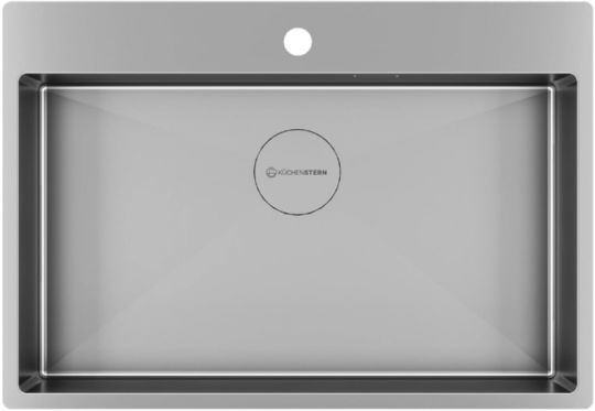 Мойка кухонная Kuchenstern WERK 80 AISI 304/R10 50850 74х51 см схема 3