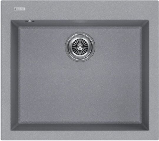 Мойка кухонная Kuchenstern OBEN 60 a-Granit 20420 56х50 см схема 4