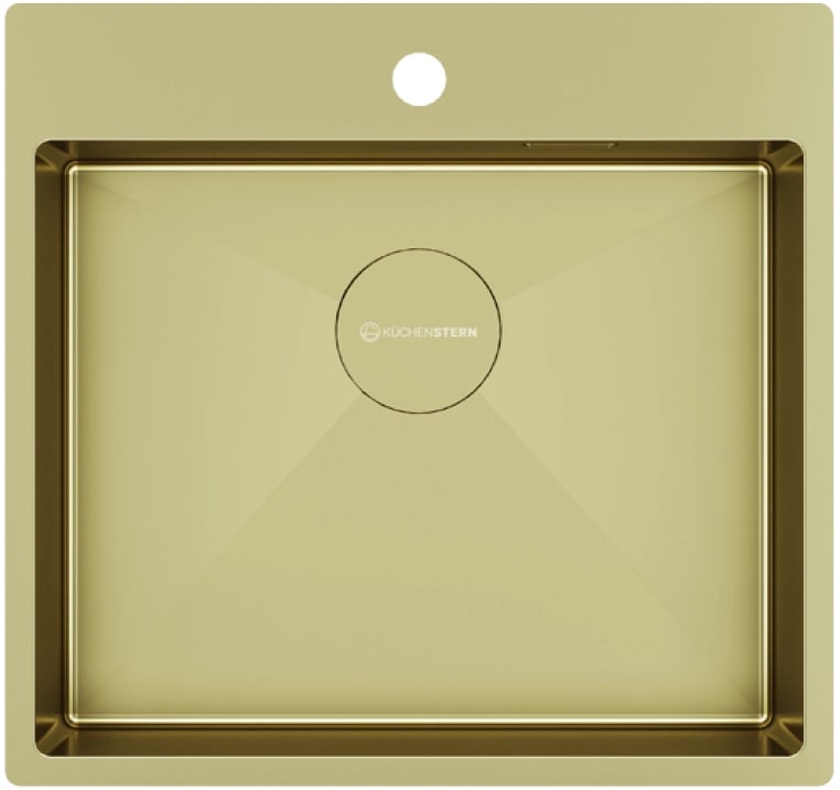 Мойка кухонная Kuchenstern WERK 60 AISI 304/R10 50750 54х51 см ФОТО