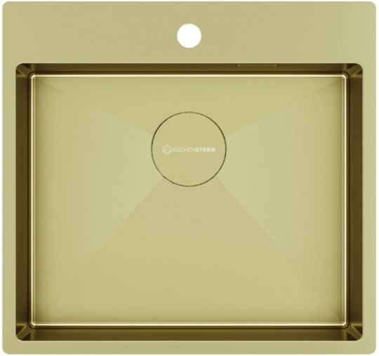 Мойка кухонная Kuchenstern WERK 60 AISI 304/R10 50750 54х51 см схема 2