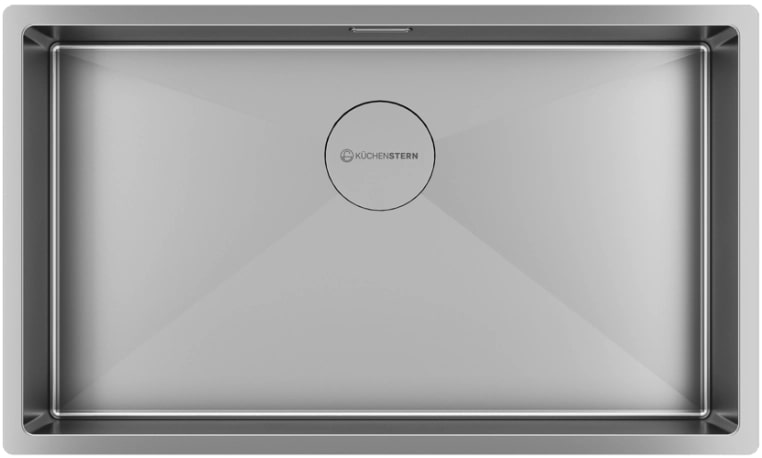 Изображение Мойка кухонная Kuchenstern KRAFT 80 AISI 304/R10 50450 74х44 см