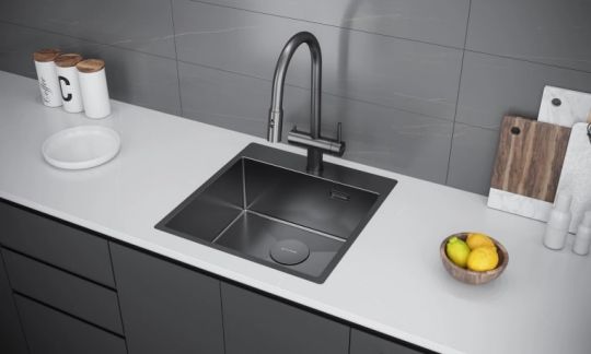 Мойка кухонная Kuchenstern WERK 50 AISI 304/R10 50650 49х51 см схема 2