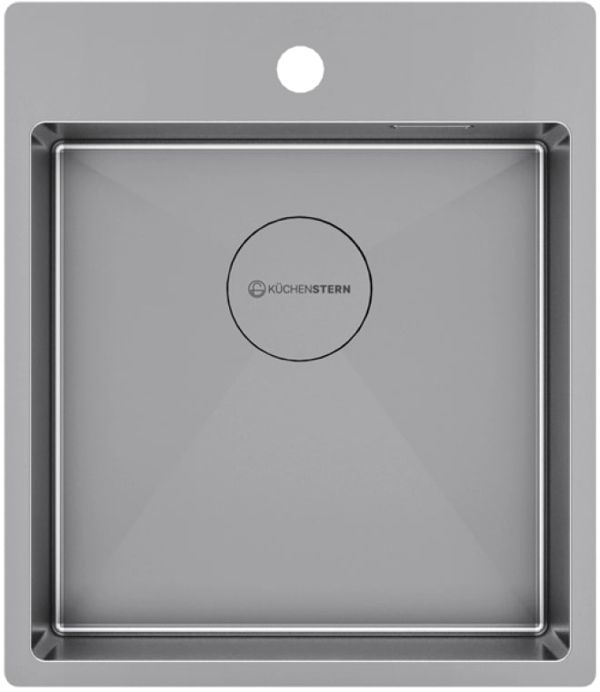 Изображение Мойка кухонная Kuchenstern WERK 45 AISI 304/R10 50550 44х51 см