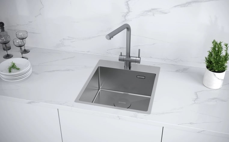 Мойка кухонная Kuchenstern WERK 45 AISI 304/R10 50550 44х51 см ФОТО